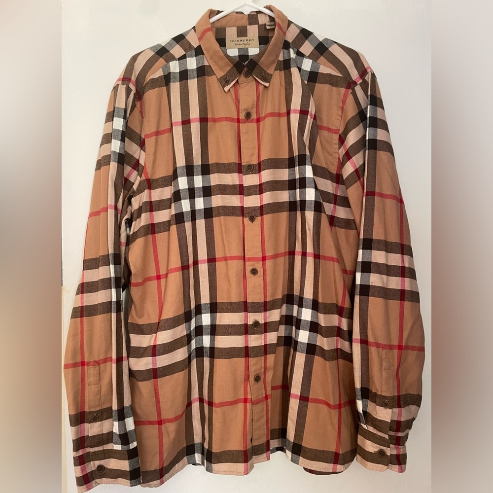 Plaid Burberry button down